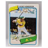 1980 Topps Rickey Henderson Rookie Card #482
