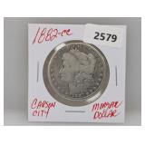 1882-CC 90% Silver Morgan $1 Dollar