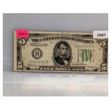 1934-A NY $5 Fed Reserve Note