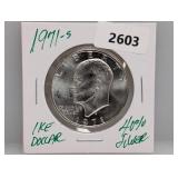 1971-S 40% Silver Ike $1 Dollar