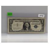1957-B Blue Seal $1 Silver Certificate