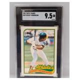1989 Topps Traded #48T Rickey Henderson SGC 9.5