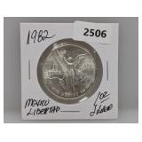 1982 1oz .999 Silver Mexico Libertad