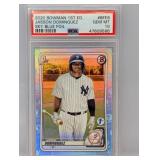Dominguez 2020 Bowman 1st Ed Sky Blue Foil PSA 10