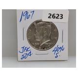 1967 40% Silv JFK Half $1 Dollar