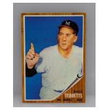 1962 Topps Birdie Tebbetts 588 Tuff High Number