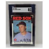 1986 Topps #661 Roger Clemens SGC 8 MT-NM