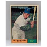 1961 Topps Ed Bouchï¿½e 196 1957 NL ROY