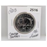 2013 1oz .999 Silver Canada Buffalo $5