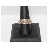 .925 Sterl Braided Rope Spinner Band Sz 9