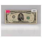 1950-D SF $5 Fed Reserve Note