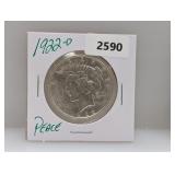 1922-D 90% Silver Peace $1 Dollar