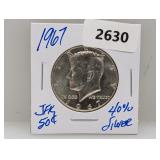 1967 40% Silv JFK Half $1 Dollar