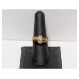 .925 Sterling Tigers Eye Roll Ring Sz 8
