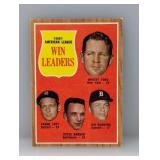 1962 Topps 1961 AL WIN LEADERS 57 FORD/BUNNING
