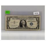 1957 Blue Seal $1 Silver Certificate