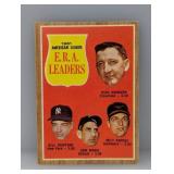 1962 Topps 1961 AL E.R.A. LEADERS 55 Surface