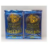 (2) Packs 1995 Topps Embossed Baseball