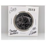 2013 1oz .999 Silver Canada Buffalo $5