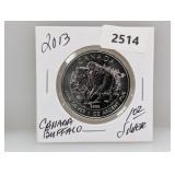 2013 1oz .999 Silver Canada Buffalo $5