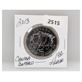 2013 1oz .999 Silver Canada Buffalo $5