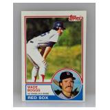 1983 Topps #498 RC Wade Boggs