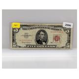 1963 Red Seal $5 US Note