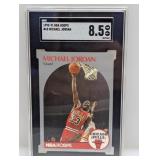 1990-91 NBA Hoops #65 Michael Jordan SGC 8.5