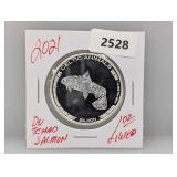 2021 1oz .999 Silver Du Tchad 500 Francs Salmon
