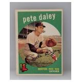 Vintage 1959 Topps 276 Pete Daley White Back