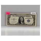 1935-E Blue Seal $1 Silver Certificate