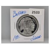 1oz .999 Silver Buffalo Round