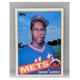 1985 Topps Jumbo 5x7 Dwight Gooden RC Hole/Crease