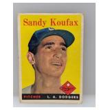 1958-Topps Sandy Koufax #187 HOF