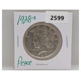 1928-S 90% Silver Peace $1 Dollar