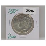 1923-S 90% Silver Peace $1 Dollar