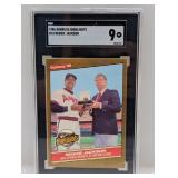 1986 Donruss HL Reggie Jackson #10 SGC 9