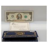 22Kt Gold Ed $2 Bank Note w/COA