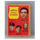 1962 Topps AL STRIKEOUT LEADERS 59 FORD/BUNNING
