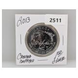 2013 1oz .999 Silver Canada Buffalo $5