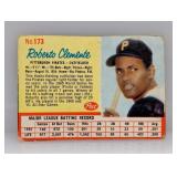 1962 Post Roberto Clemente #173 Residue