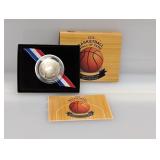 2020 Basketball HOF Comm Clad Half $1