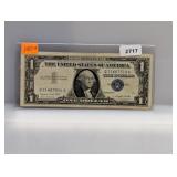 1957-A Blue Seal $1 Silver Certificate