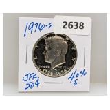 1976-S 40% Silv JFK Half $1 Dollar