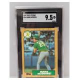 1987 Topps Tiffany Mark McGwire #366 RC SGC 9.5