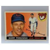 1956 Topps Harry Perkowski 184 Tuff High Number