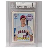 2018 Topps Heritage RC Shoehi Ohtani 600 BGS 9