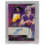 2024 Prizm JJ McCarthy RC Patch Auto Purple /49