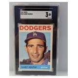 1964 Topps #200 Sandy Koufax SGC 3 VG