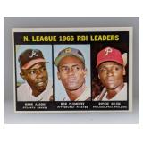 1967 Topps 242 HANK AARON/CLEMENTE/ALLEN